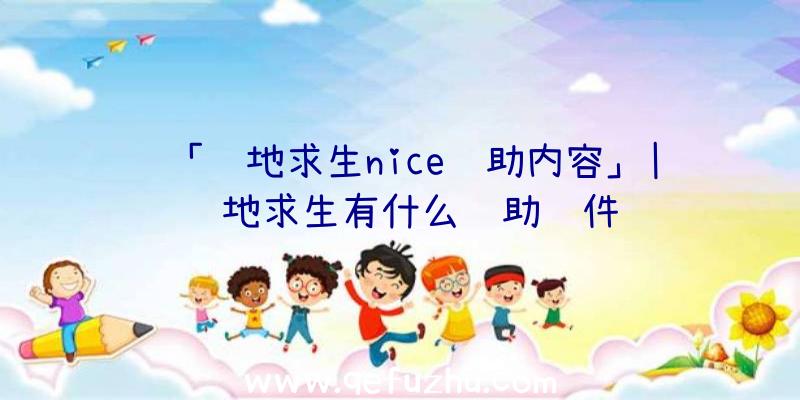 「绝地求生nice辅助内容」|绝地求生有什么辅助软件